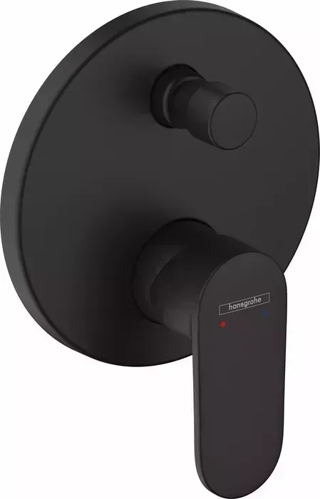 Смеситель для ванны Hansgrohe Vernis Blend с механизмом, матовый черный (71466670, 01800180)
