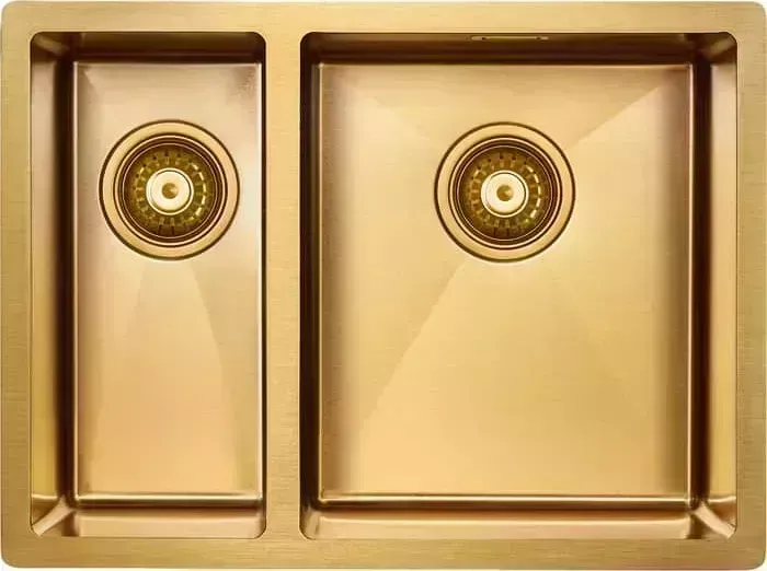 Мойка кухонная Paulmark Annex 59х44 брашированное золото (PM545944-BGR)