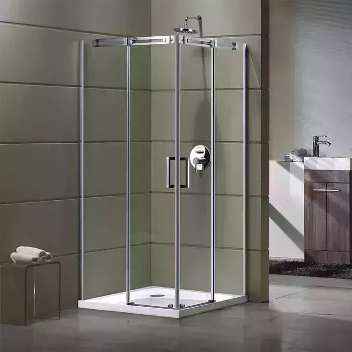 Душевой уголок Grossman Galaxy 100x100 с поддоном, прозрачный, хром (GR-3100, GR-119110020)