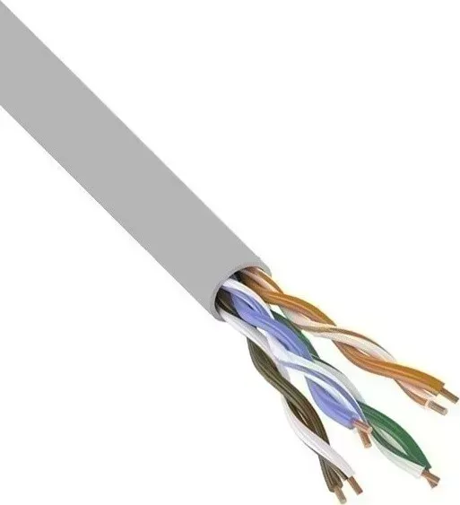 Кабель Buro сетевой (витая пара) UTP 4 пары cat6 solid 0.52мм Cu 305м серый