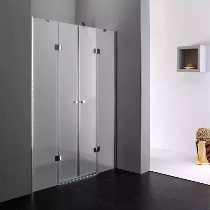 Душевая дверь CEZARES Verona W-B-22 200х195 рифленая Punto, хром (VERONA-W-B-22-200-P-Cr)