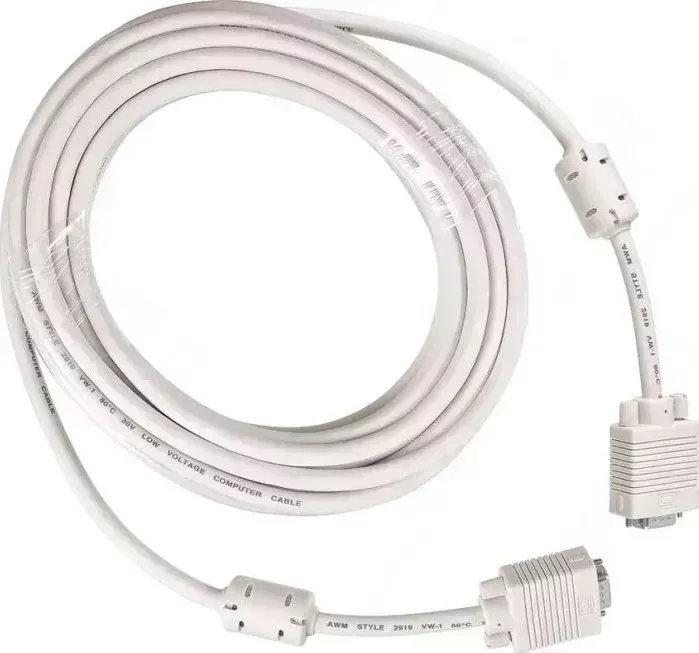 Кабель Buro CAB016S-10M VGA (m) VGA (m) 10м феррит.кольца серый
