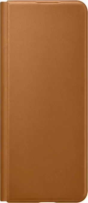 Чехол (клип-кейс) Samsung для Galaxy Z Fold3 Leather Flip Cover коричневый (EF-FF926LAEGRU)