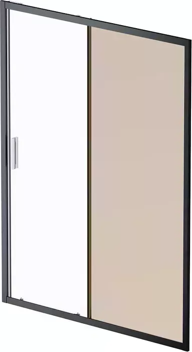 Душевая дверь Am.Pm Gem 150х195 прозрачная/бронзовая, черная матовая (W90G-150-1-195BBr)