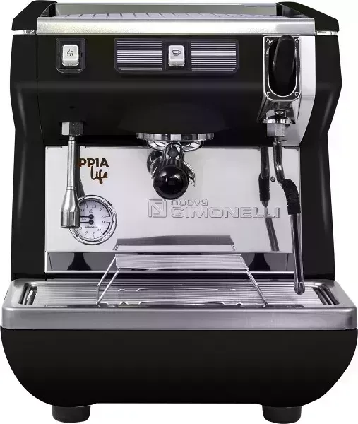 Кофемашина Nuova Simonelli Appia LIFE 1gr S 220V высокая группа, бойлер 5л, черная (167514)