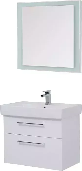 Мебель для ванной Dreja Q Max 80 с ящиками, белый глянец