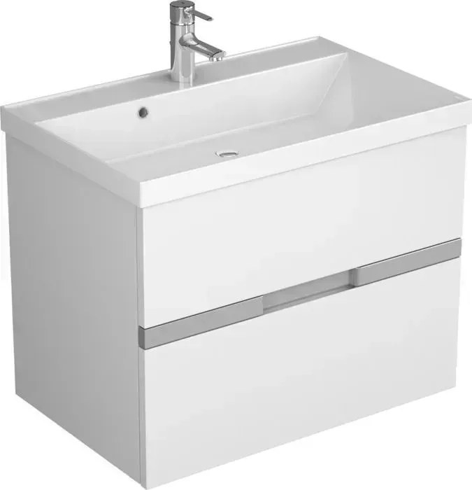 Тумба с раковиной Veneciana с Allia 70 с ящиками, белая (57014, 2353797212353)