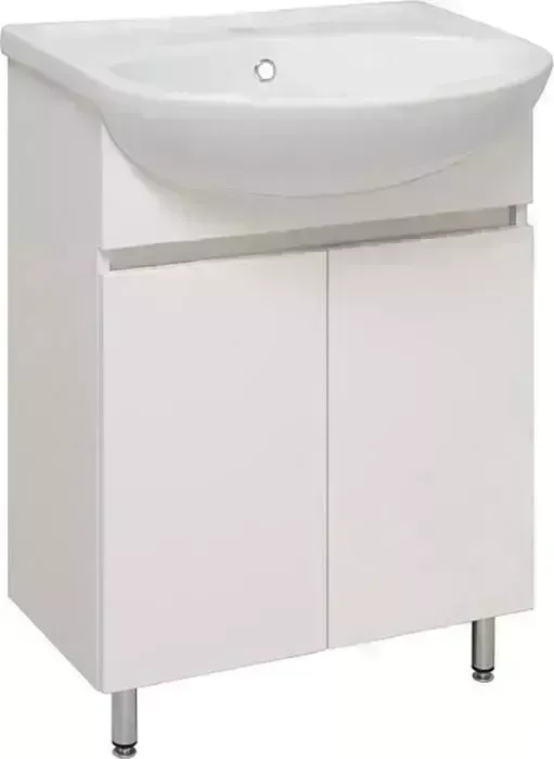 Тумба с раковиной Runo с Лада 59х30 белая (00-00001163, 4620008192772)