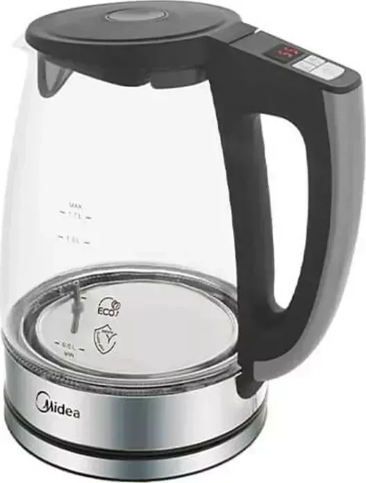 Чайник электрический Midea MK-8009 серебристый/черный
