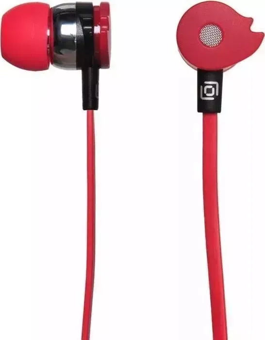 Наушники Oklick HP-S-210 1.2м красный проводные в ушной раковине (D1-1)
