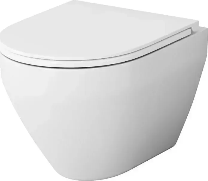 Унитаз подвесной Am.Pm Spirit 2.0 FlashClean безободковый, с сиденьем микролифт (C701700SC)