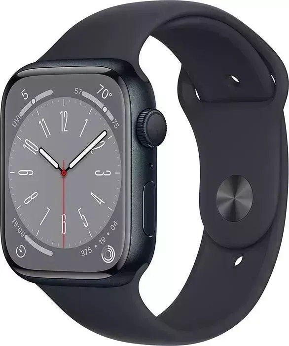 Смарт-часы Apple Watch Series 8 А2771 45мм O LTPO темная ночь (MNUL3LL/A)
