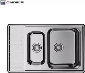 Мойка кухонная OMOIKIRI Sagami 79-2-IN-R, 790*500, нержавеющая сталь (4993550)