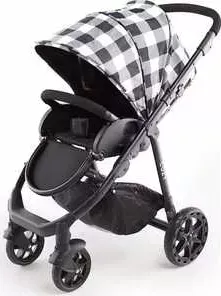 Коляска прогулочная Cozy Smart (black/white check)