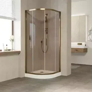 Душевой уголок Vegas Glass ZS-F 0100 05 05 профиль бронза, стекло бронза