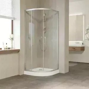 Душевой уголок Vegas Glass ZS-F 0100 07 01 профиль матовый хром, стекло прозрачное