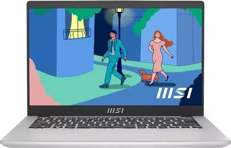 Ноутбук MSI Modern 14 C12M-240XRU i5 1235U/8Gb/SSD512Gb/14"/IPS/FHD/DOS/silver/9S7-14J111-240