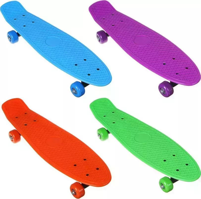 Скейтборд SILAPRO 41х12см, ABS пластик, (пласт. крепеж 5030, PVC 608Z), макс.нагр. 30кг 131-035