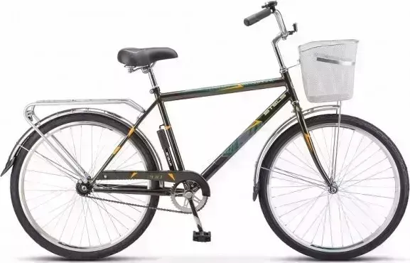 Велосипед STELS Navigator-200 С 26" Z010 LU101679 LU095263 19" Серый 2023 + корзина С +