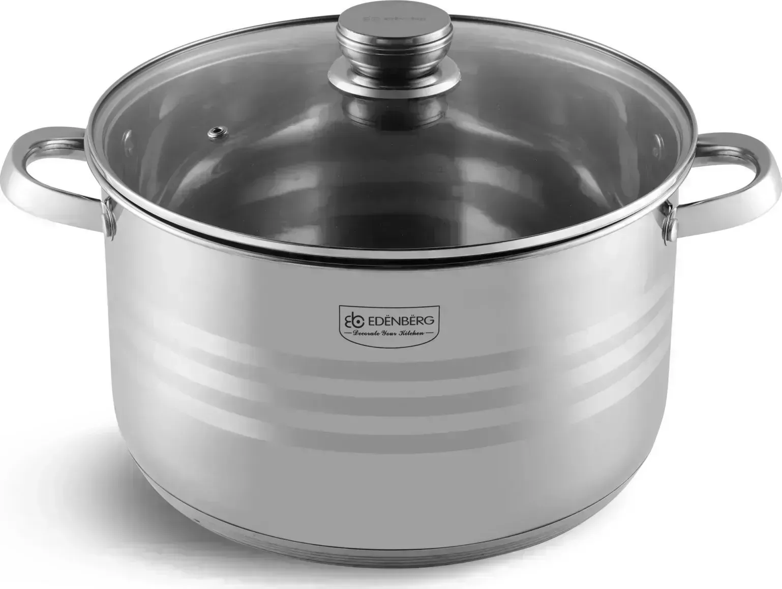 Кастрюля с крышкой EDENBERG EB-3019, 10.2л, с