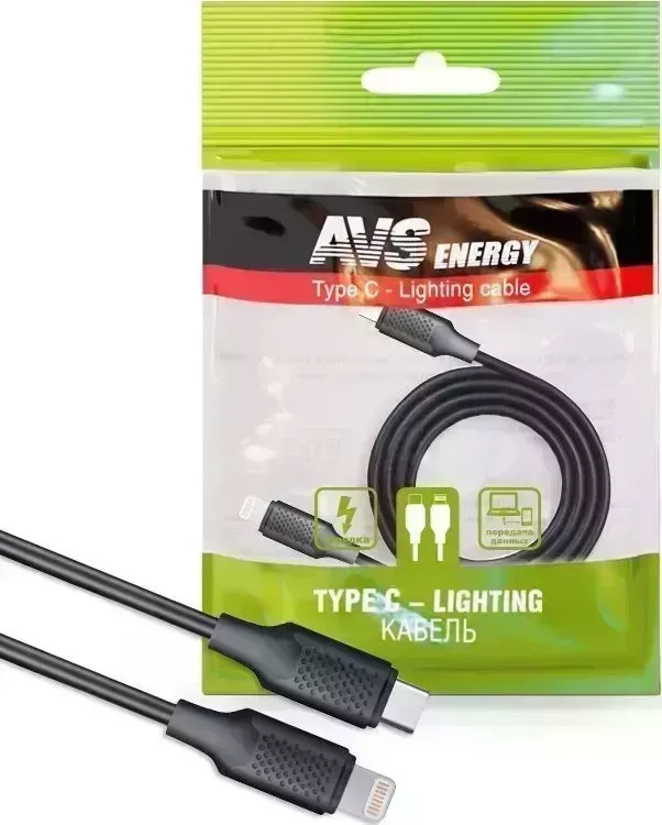 Кабель AVS TC-LI01 Type C - Lighting (1м ) (пакет)