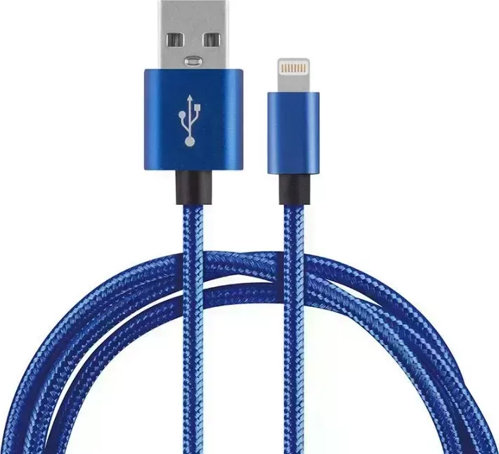 Кабель ENERGY ET-27 USB/Lightning, цвет - синий 104107