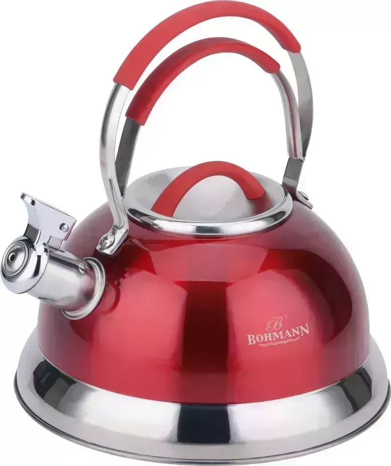 Чайник BOHMANN BH - 7684 R/3,2л./ свист. (х12) чайник со свистком BH - со