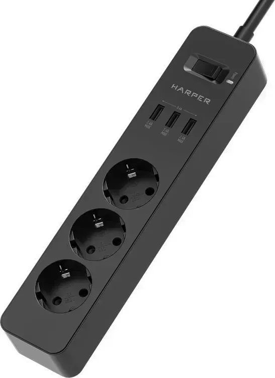 Сетевой фильтр HARPER UCH-325 Black