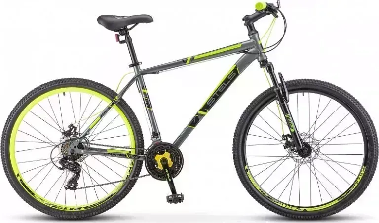 Велосипед STELS Navigator-700 MD 27.5" F020*LU096006*LU088934 *17.5" Серый/жёлтый