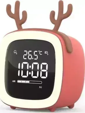 Часы настольные SOUNDMAX SM-7014(коралловый)