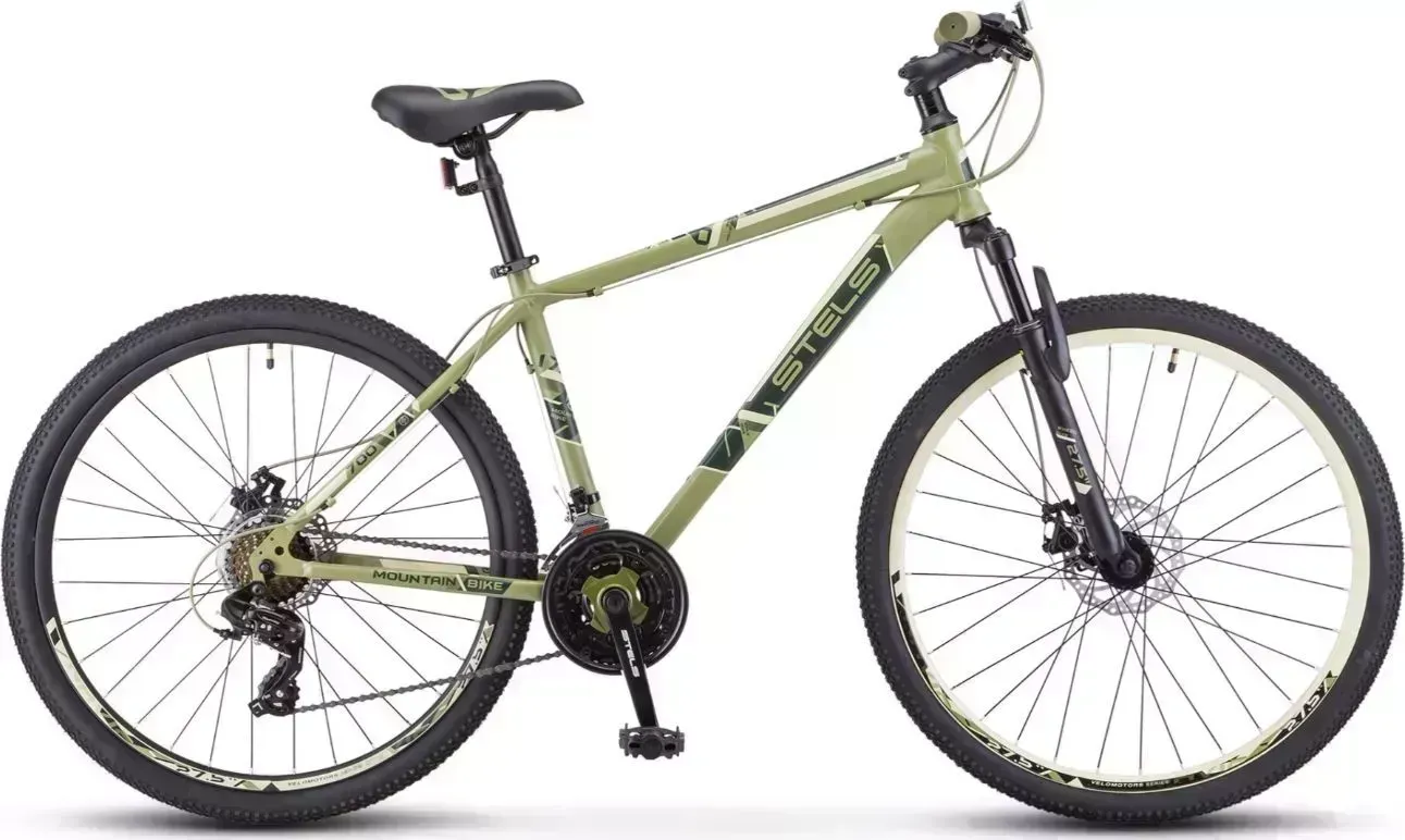 Велосипед STELS Navigator-700 MD 27.5" F020 LU096006 LU088940 19" Хаки 2021