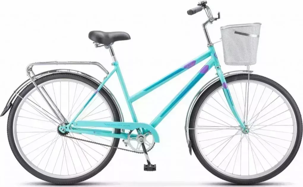 Велосипед STELS Navigator-300 Lady 28" Z010*LU085342*LU091385 *20" Мятный +корзина