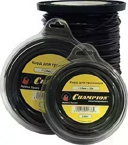 Леска триммерная CHAMPION C5067 NYLPLUS SQUARE 3.0мм* 23м (квадрат) для триммера