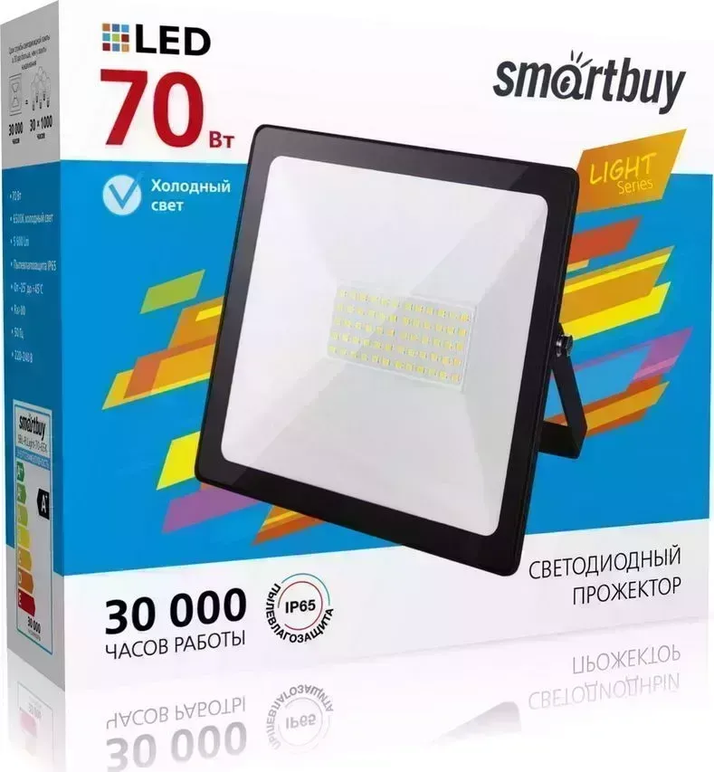 Прожектор SMARTBUY (SBL-FLLight-70-65K) 70W ? черный прожектор прожектор ?