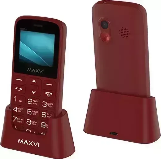 Мобильный телефон MAXVI B100ds wine red