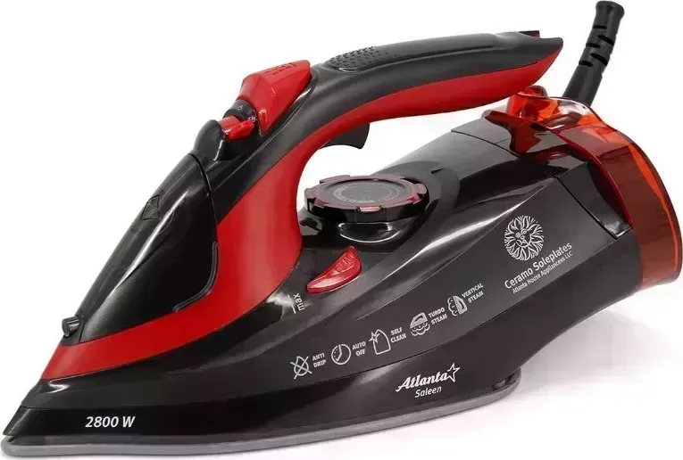 Утюг АТЛАНТA ATH-5579 (BLACK) с пароувлажнением