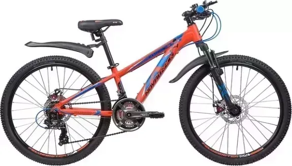 Велосипед NOVATRACK 24AHD.EXTREME.11OR9 24" EXTREME, алюм.рама 11", оранжевый 133997