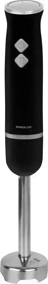 Блендер ERGOLUX ELX-HB03-C72 черн-хром (нерж.сталь, 2 скорости, 300 Вт, 220-240В)