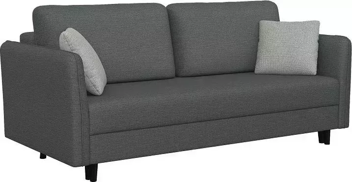 Диван ЭЛЕГИЯ ТЕДДИ SCANDINAVIA NORDIC GREY/ORION GREY/Венге (Лак)