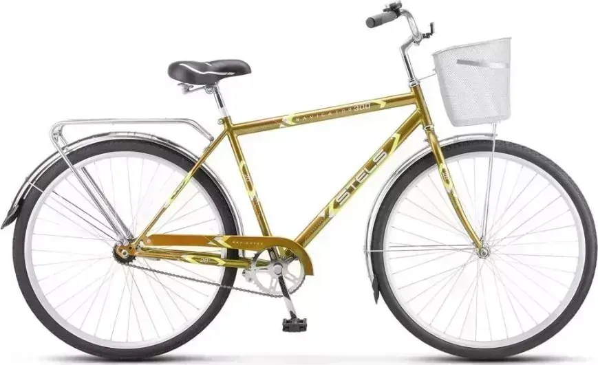 Велосипед STELS Navigator-300 C Gent 28" Z010*LU085341*LU091395 *20" Светло-коричневый +корзина