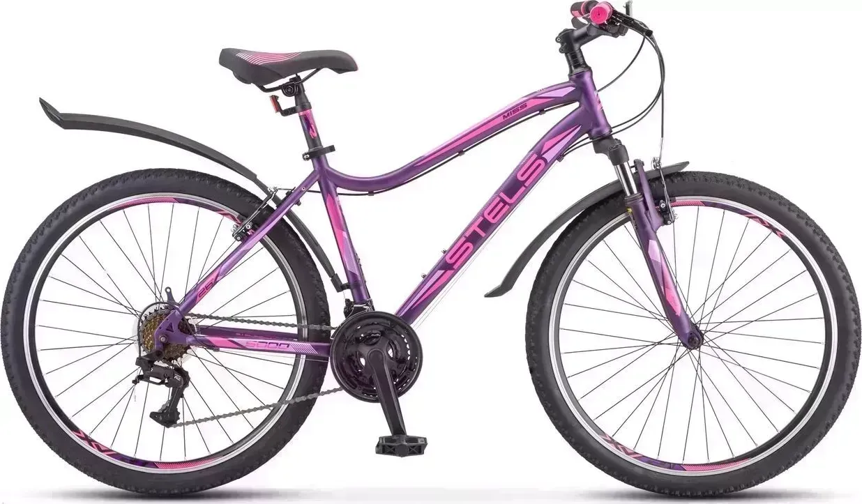 Велосипед STELS Miss-5000 V 26" V050*LU096326*LU089373* 16" Вишнёвый/розовый