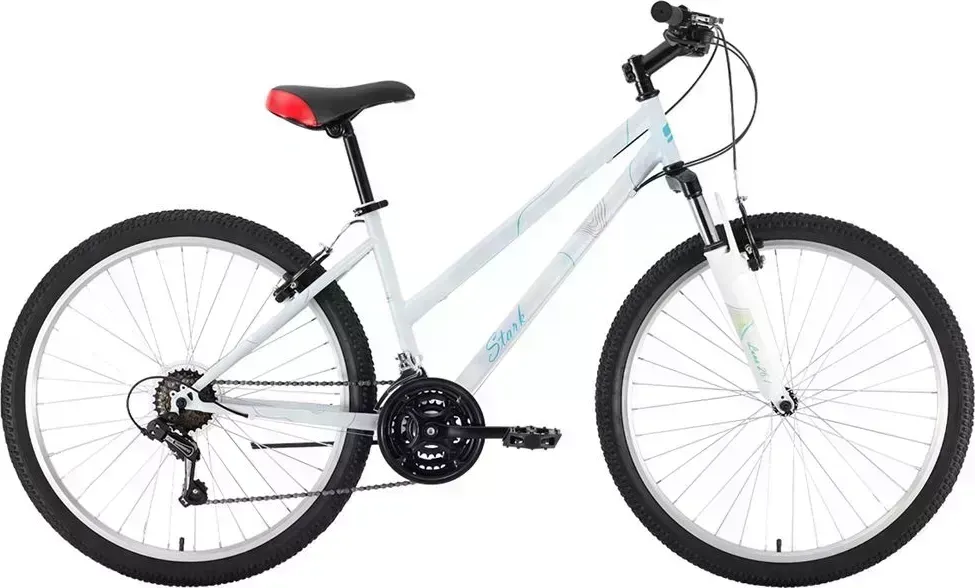Велосипед STARK Luna 26.1 V Steel белый/голубой 14.5" HQ-0009465