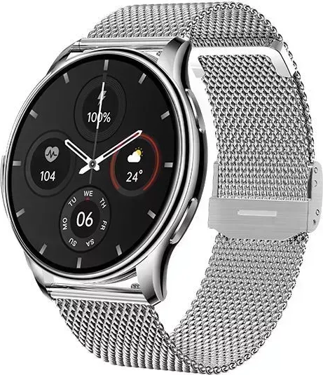 Смарт-часы BQ Watch 1.4 Silver+Silver Wristband