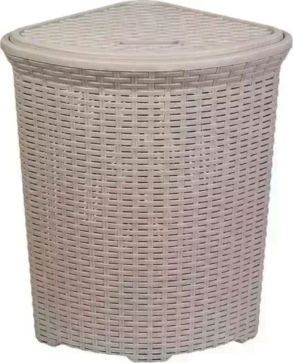 Корзина VIOLET "Ротанг" 60л угловая (латте) 235020