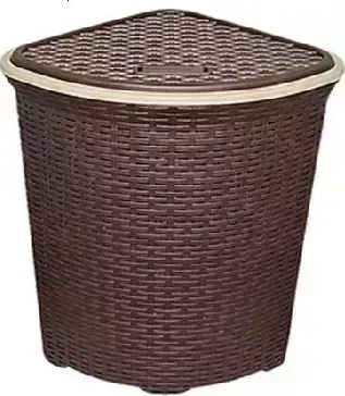 Корзина VIOLET "Ротанг" 60л угловая (коричневый) 235001