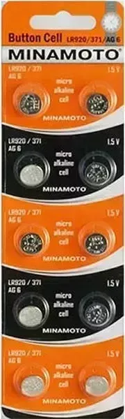 Батарейки MINAMOTO AG6 LR920/10BL