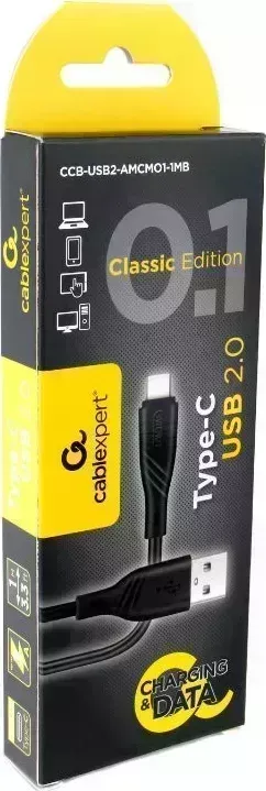 Кабель GEMBIRD /Cablexpert (17903) AM/Type-C CLASSIC 0.1 - 1 м - черный