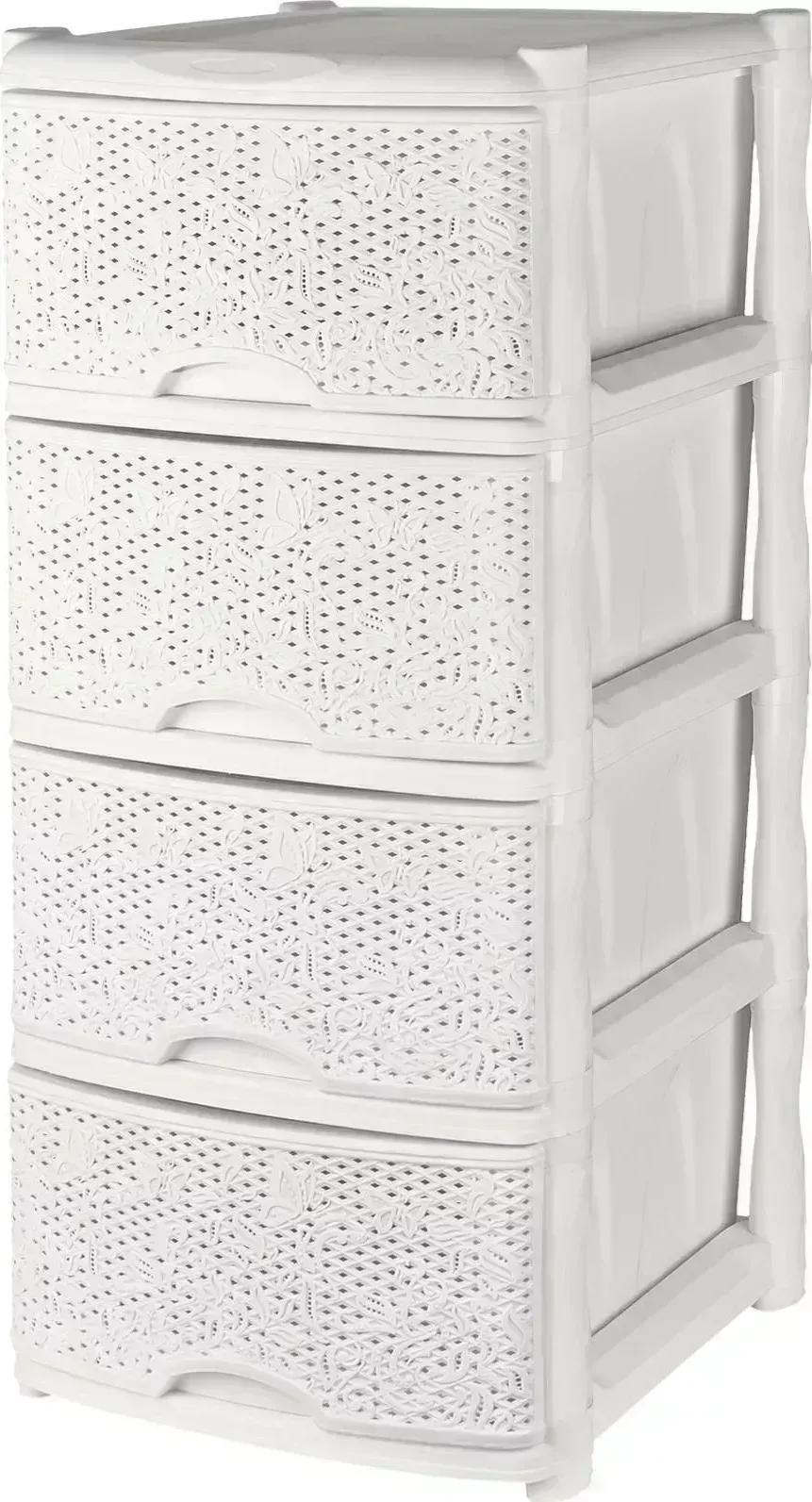Комод KEEPLEX KL377112048 Fiori четырехсекционный 50х41,5х55,5см белое облако