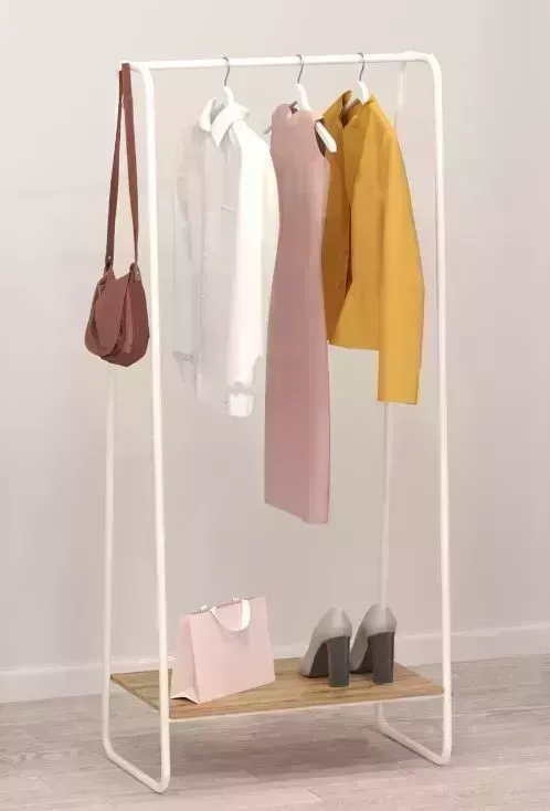 Вешалка ЗМИ гардеробная "Скандинавия 21" с полкой (SCANDINAVIA 21 clothes rack) ВГCСП21 Белый