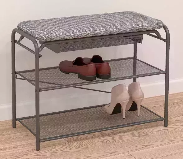 Подставка для обуви ЗМИ "Гранада 23В" с сиденьем и ящиком (GRANADA 23В shoe bench) ПДОГ23В Гр с и ПДОГ